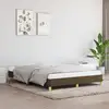 Image de Cadre De Lit Sans Matelas Marron Foncé 160x200 Cm Tissu Vidaxl