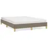 Image de Vidaxl cadre de lit sans matelas taupe 160x200 cm tissu