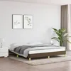 Image de vidaXL Cadre de lit sans matelas marron foncé 180x200 cm tissu 346837