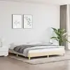 Image de Cadre De Lit Sans Matelas Crème 180x200 Cm Tissu Vidaxl