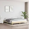 Image de vidaXL Cadre de lit sans matelas crème 180x200 cm tissu 346839