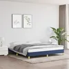 Image de Cadre De Lit Sans Matelas Bleu 180x200 Cm Tissu Vidaxl