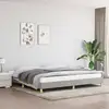 Image de Cadre De Lit Sans Matelas Gris Clair 200x200 Cm Tissu Vidaxl