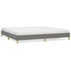 Image de Cadre De Lit Sans Matelas Gris Foncé 200x200 Cm Tissu Vidaxl