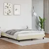 Image de vidaXL Cadre de lit sans matelas crème 140x190 cm similicuir 346900