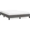 Image de Cadre De Lit Sans Matelas Gris 140x190 Cm Similicuir Vidaxl