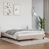 Image de Cadre De Lit Sans Matelas Cappuccino 140x190 Cm Similicuir Vidaxl