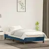 Image de Cadre De Lit Sans Matelas Bleu Foncé 90x190 Cm Velours Vidaxl