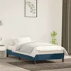 Image de vidaXL Cadre de lit sans matelas bleu foncé 90x190 cm velours 346950