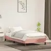 Image de Cadre De Lit Sans Matelas Rose 90x190 Cm Velours Vidaxl