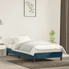 Image de vidaXL Cadre de lit sans matelas bleu foncé 90x200 cm velours 346956