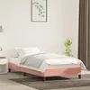 Image de vidaXL Cadre de lit sans matelas rose 100x200 cm velours 346963