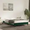 Image de Cadre De Lit Sans Matelas Vert Foncé 120x200 Cm Velours Vidaxl