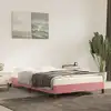 Image de Cadre De Lit Sans Matelas Rose 120x200 Cm Velours Vidaxl