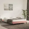 Image de vidaXL Cadre de lit sans matelas rose 140x190 cm velours 346975