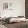 Image de vidaXL Cadre de lit sans matelas rose 160x200 cm velours 346987