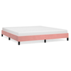 Image de Vidaxl cadre de lit sans matelas rose 160x200 cm velours