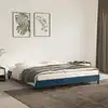Image de Cadre De Lit Sans Matelas Bleu Foncé 180x200 Cm Velours Vidaxl