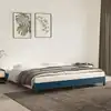 Image de Cadre De Lit Sans Matelas Bleu Foncé 200x200 Cm Velours Vidaxl