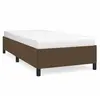 Image de Cadre De Lit Sans Matelas Marron Foncé 80x200 Cm Tissu Vidaxl