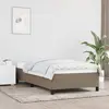 Image de Cadre De Lit Sans Matelas Taupe 90x200 Cm Tissu Vidaxl