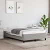 Image de Cadre De Lit Sans Matelas Gris Clair 120x200 Cm Tissu Vidaxl