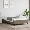 Image de Cadre De Lit Sans Matelas Taupe 120x200 Cm Tissu Vidaxl