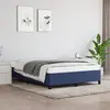 Image de Cadre De Lit Sans Matelas Bleu 140x190 Cm Tissu Vidaxl