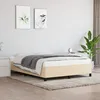 Image de Cadre De Lit Sans Matelas Crème 140x200 Cm Tissu Vidaxl