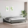 Image de Cadre De Lit Sans Matelas Gris Foncé 160x200 Cm Tissu Vidaxl