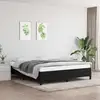 Image de Cadre De Lit Sans Matelas Noir 180x200 Cm Tissu Vidaxl