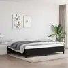 Image de Cadre De Lit Sans Matelas Noir 200x200 Cm Tissu Vidaxl
