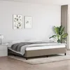 Image de Cadre De Lit Sans Matelas Taupe 200x200 Cm Tissu Vidaxl