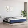 Image de Cadre De Lit Sans Matelas Bleu 200x200 Cm Tissu Vidaxl
