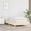 Image de vidaXL Cadre de Lit Sommier à Lattes Lit Rembourré Cadre à Lattes Lit Simple Adulte Chambre à Coucher Intérieur Crème 90x190 347130