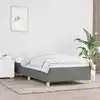 Image de Cadre De Lit Sans Matelas Gris Foncé 90x200 Cm Tissu Vidaxl