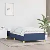 Image de Cadre De Lit Sans Matelas Bleu 90x200 Cm Tissu Vidaxl