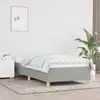 Image de Cadre De Lit Sans Matelas Gris Clair 100x200 Cm Tissu Vidaxl