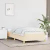 Image de Cadre De Lit Sans Matelas Cr ¨me 100x200 Cm Tissu Vidaxl