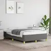 Image de Cadre De Lit Sans Matelas Gris Foncé 120x200 Cm Tissu Vidaxl