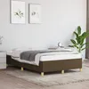 Image de Cadre De Lit Sans Matelas Marron Foncé 120x200 Cm Tissu Vidaxl