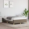 Image de Cadre De Lit Sans Matelas Taupe 120x200 Cm Tissu Vidaxl