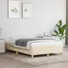 Image de Cadre De Lit Sans Matelas Crème 120x200 Cm Tissu Vidaxl