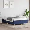 Image de Cadre De Lit Sans Matelas Bleu 120x200 Cm Tissu Vidaxl