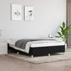 Image de Cadre De Lit Sans Matelas Noir 140x190 Cm Tissu Vidaxl