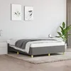Image de Cadre De Lit Sans Matelas Gris Foncé 140x200 Cm Tissu Vidaxl