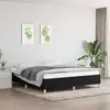 Image de Cadre De Lit Sans Matelas Noir 160x200 Cm Tissu Vidaxl