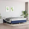 Image de Cadre De Lit Sans Matelas Bleu 180x200 Cm Tissu Vidaxl