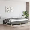 Image de vidaXL Cadre de lit sans matelas gris foncé 200x200 cm tissu 347190