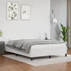 Image de Cadre De Lit Sans Matelas Blanc 140x190 Cm Similicuir Vidaxl